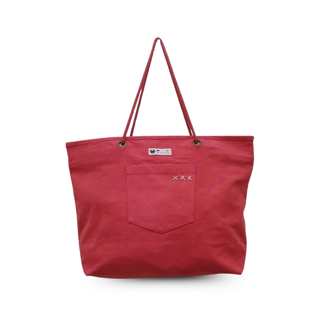 Pink Women Tote Bag - Stylish Canvas Accessory